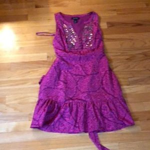 Pink detailed dress
